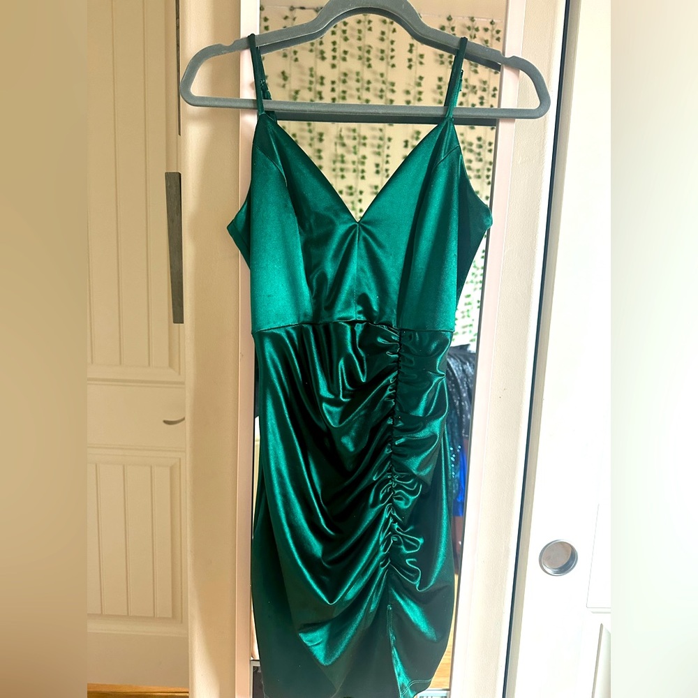 Emerald green homecoming dress